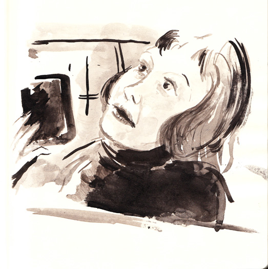 A Sumi ink illustration for the Hack series