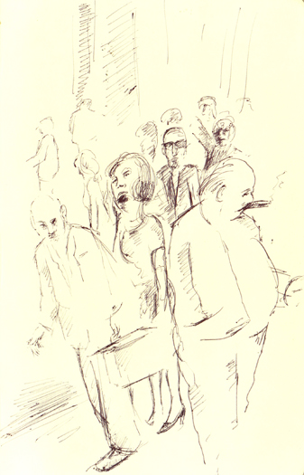 A ballpoint pen illustration for the Hack series