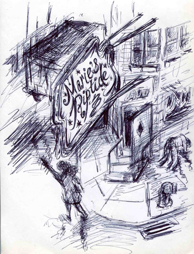 A pen illustration for the Hack series