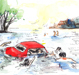 Red Car Drowning