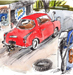 Red Car Snorkel