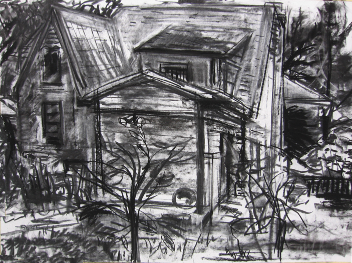 A charcoal drawing done in Beverly