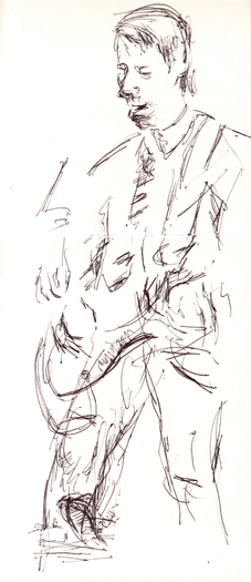 A sketch of Axis:Sova at the Hideout, 12/06/2012