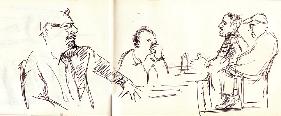 A sketch of Bad at Sports at Expo Chicago, 09/21/2013