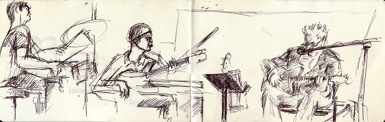 A sketch of Ceramic Dog at Millennium Park, 05/27/2013