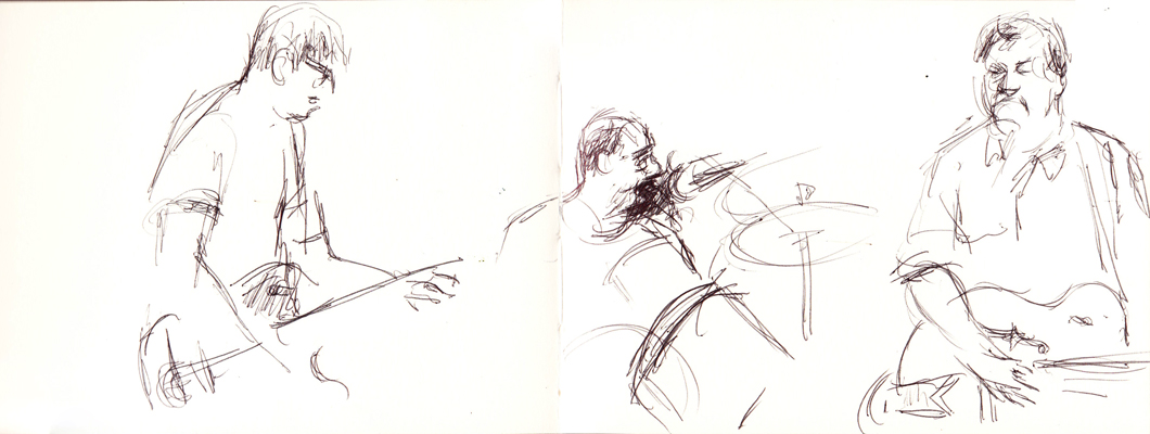 A sketch of Cheater Slicks at Reggie's, October 6th, 2012