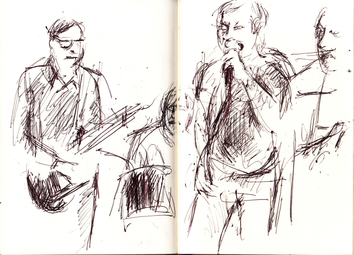 A sketch of Coffin Pricks, December 3, 2011