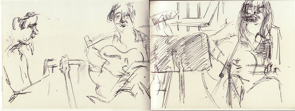 A sketch of Freakwater at the Hideout, 04/30/2013