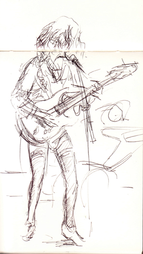 A sketch of Jack of Heart at Reggie's, October 6th, 2012