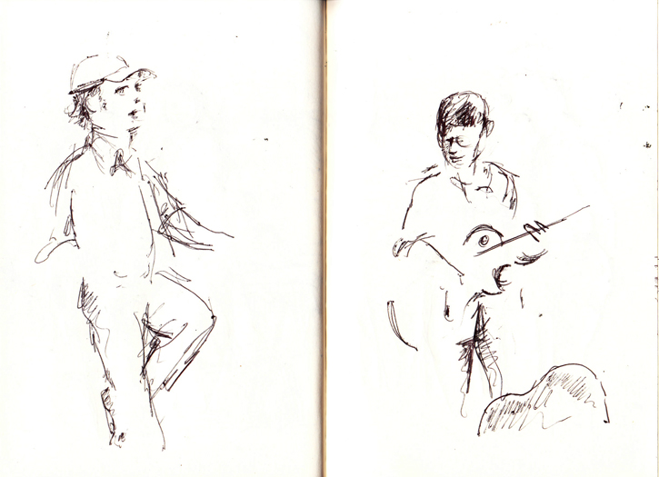 Will Oldham, and Emmett Kelly at the Pritzger Pavillion, May 23, 2011