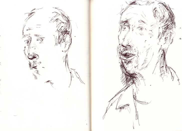 A sketch of Jonathan Richman at the Hideout, May 8, 2011
